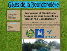 Tablet Screenshot of gitesbourdonniere.com